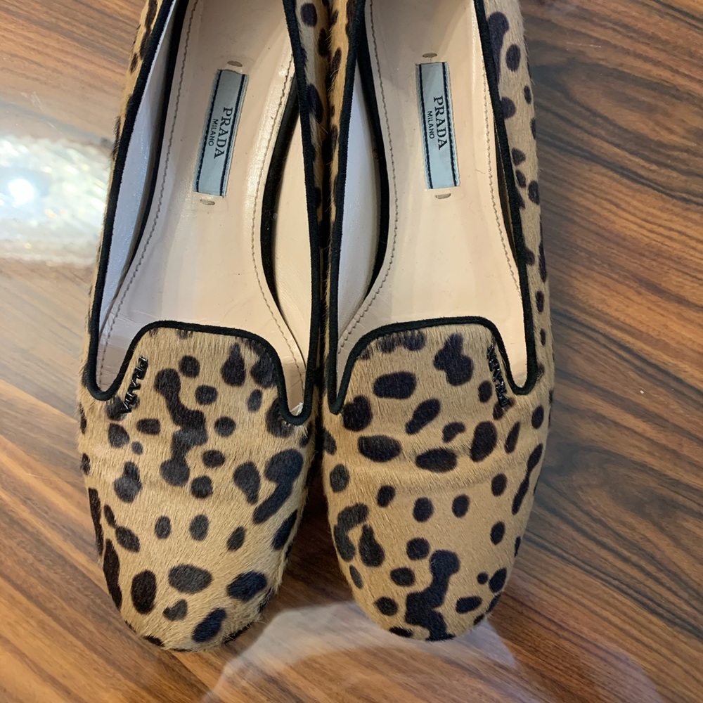 Prada leopard shoes